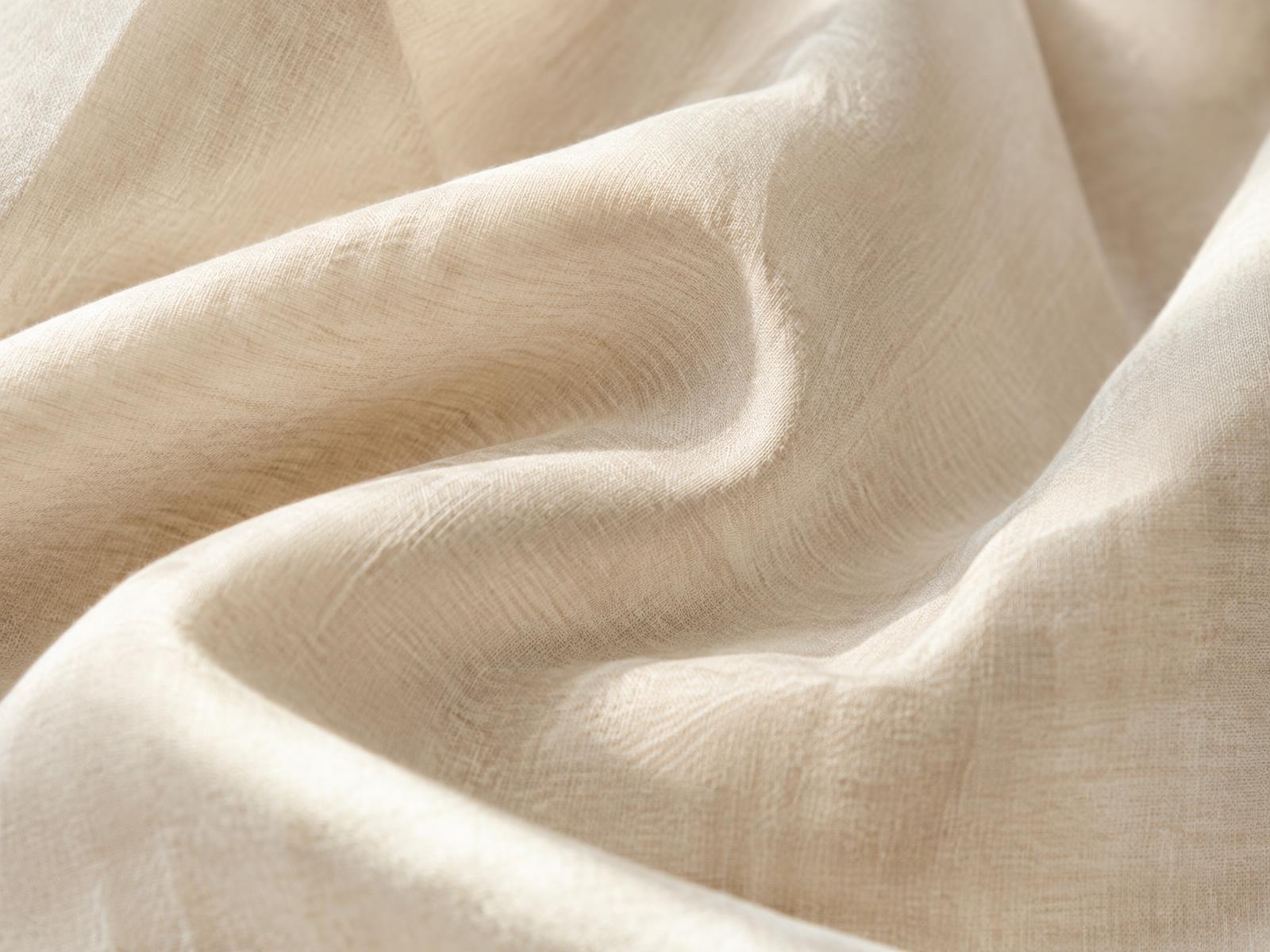 Natural linen fibres in close detail