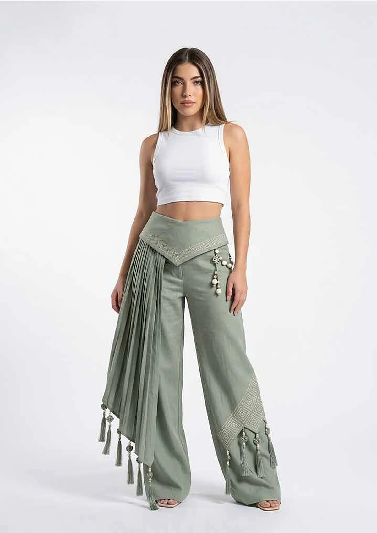 Balloon Pants — Origami Angular Pleating