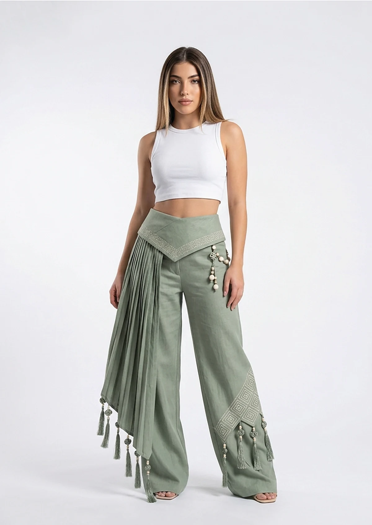 Balloon Pants — Origami Angular Pleating