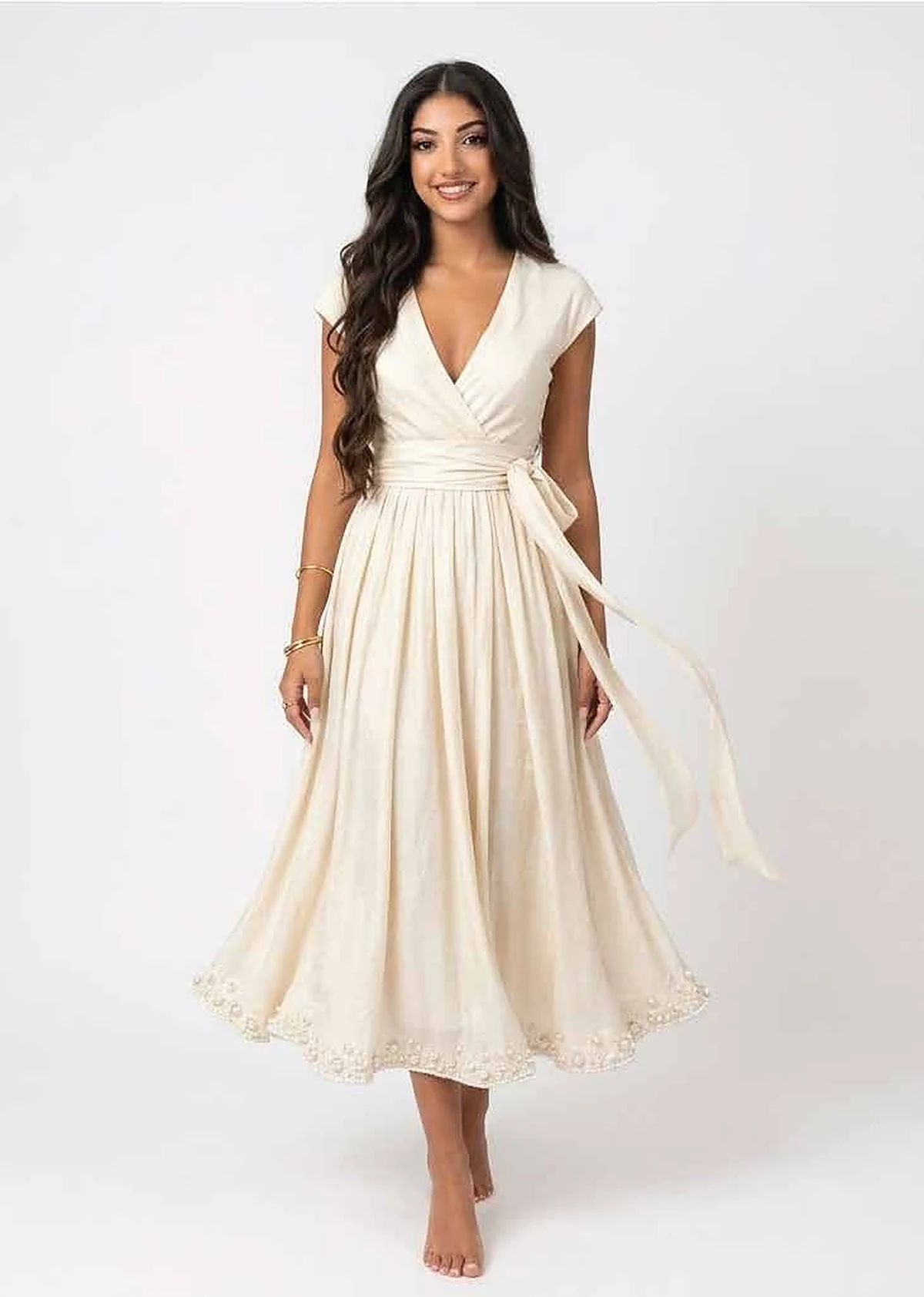 Wrapped Waist Dress
