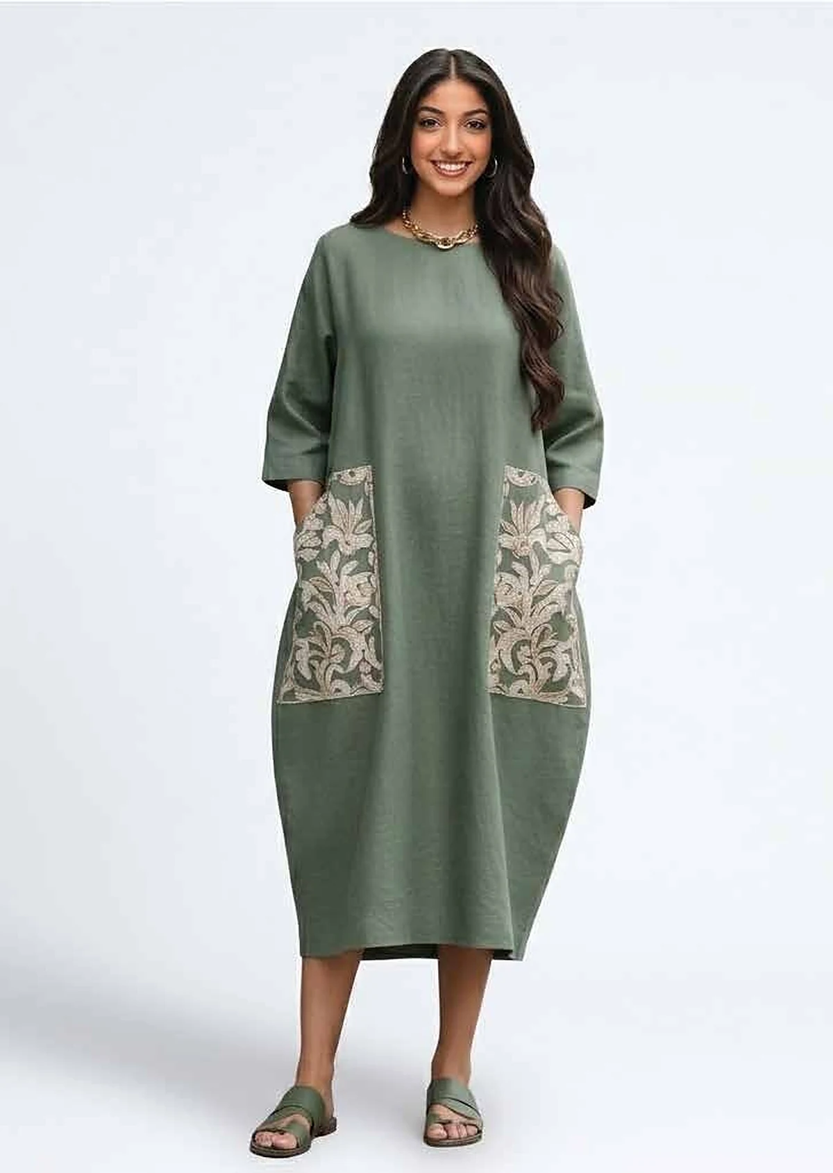 Hip Volume Cocoon Dress