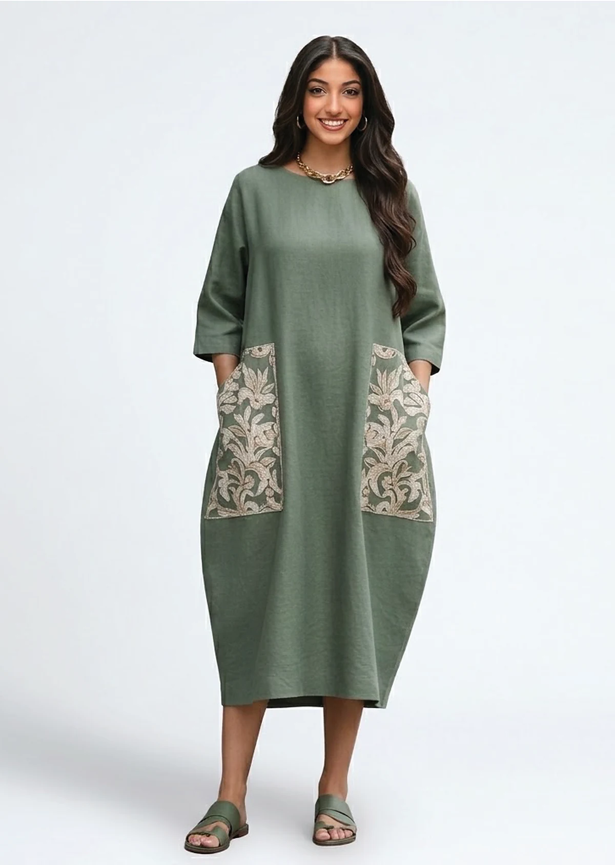 Hip Volume Cocoon Dress