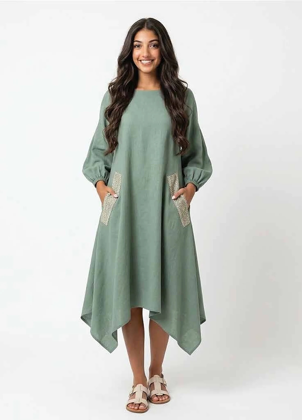 Diagonal Asymmetric Dress, view 2
